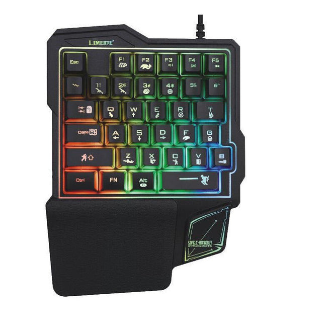 35 Keys One-Handed Keyboard Mouse Converter Combo for Smartphone PC PUBG Mobile Game Accessories