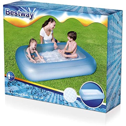 Bestway Rectangular Aquababes Inflatable Pool for Outdoor Kiddie Swimming Pool (165 x 104 x 25cm)