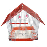 Collapsible Colored Bird Cage with Complete Accessories of Perch, Swing & Feeder