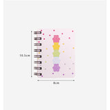 A7 4 Pieces Pocket Notebook Cute Cartoon Character Spiral Diary Notebook for Home & School Supply