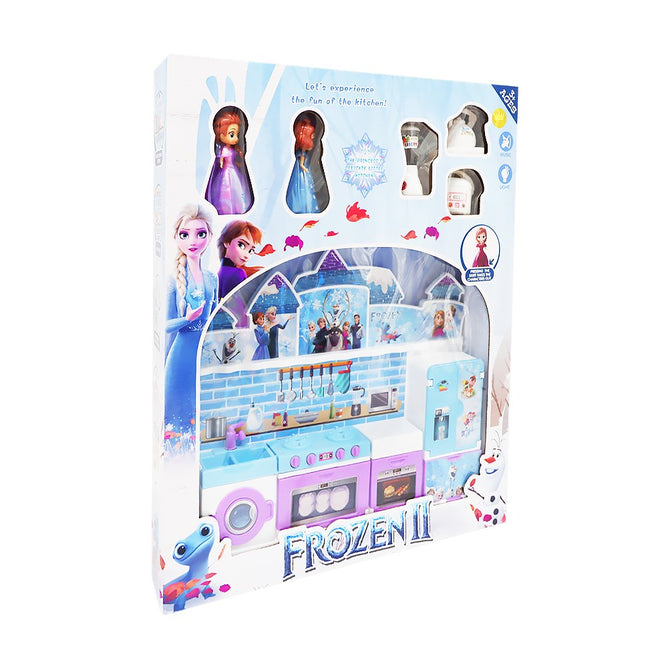 Mini Kitchen Toys and Accessories Playset for Kids with Lights and Sounds