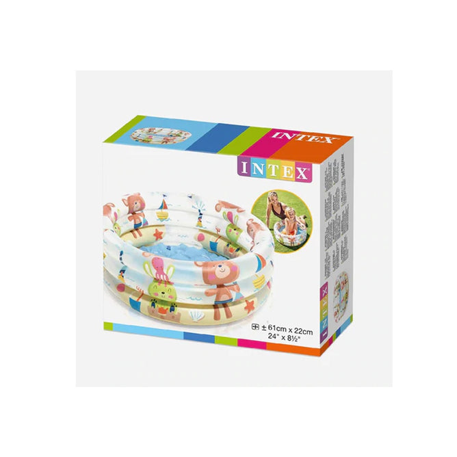 INTEX 57106 Beach Buddies 3-Ring for Outdoor Baby Swimming Pool