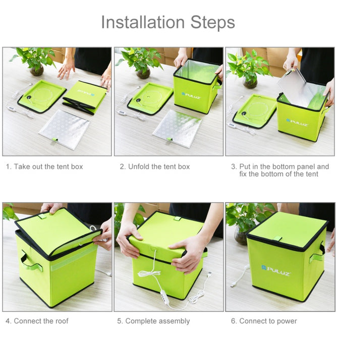 PULUZ PU4780 20cm UV Light Germicidal Sterilizer Disinfection Foldable Tent Box
