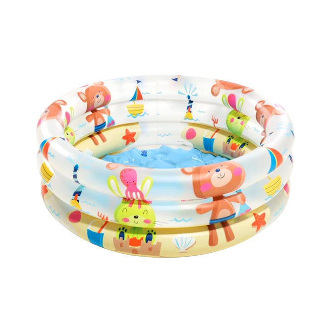 INTEX 57106 Beach Buddies 3-Ring for Outdoor Baby Swimming Pool