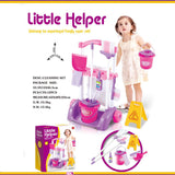 667K Little Helper House Cleaning Trolley Set Toy - Pretend Play