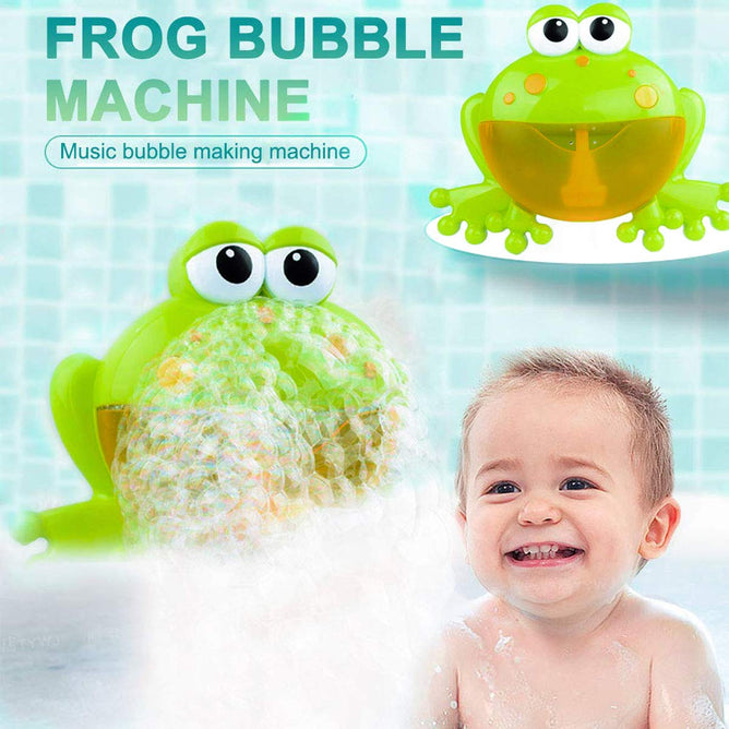 Froggie Bubble Blower Newborns Baby Bath Bubble Machine