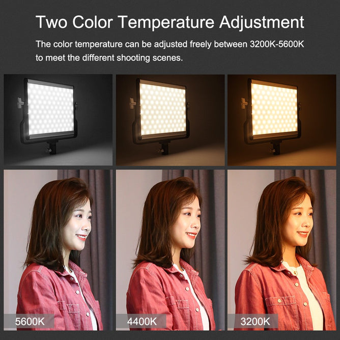 PULUZ PU5220US 15W 1650lm 200 LEDs 3200-5600K Dimming Studio Video Light LED Photo Light