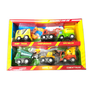 Mini Pull Back car Toy Set Collectible Model Cartoon Pocket Car best gift for Kids