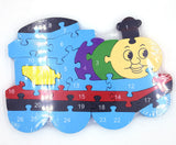 Double Sided Wooden Alphabet and Numbers Wooden Jigsaw Puzzle