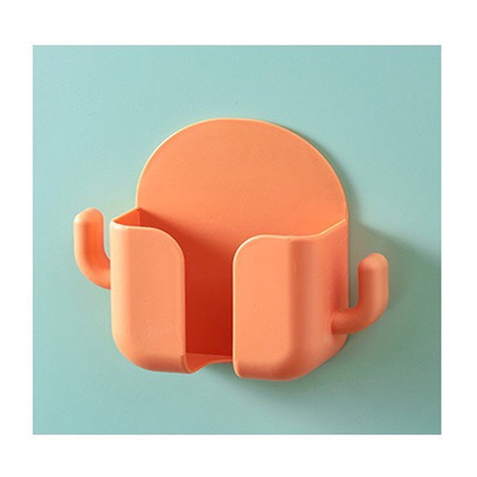Multifunction Wall Mounted Remote Control Mobile Phone Plug Charging  Wall Holder