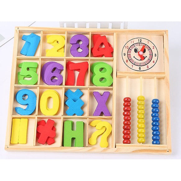 Early Learning Computation Study Box Numeric Abacus Puzzle Wooden toys best gift for Kids