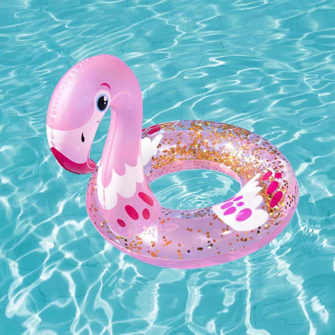 Bestway Inflatable Shimmer n Float Swimming Ring Glitter for Kids
