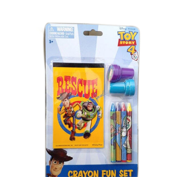 Crayon Fun Set Self inking Stamp Kids Goodie Bag Children