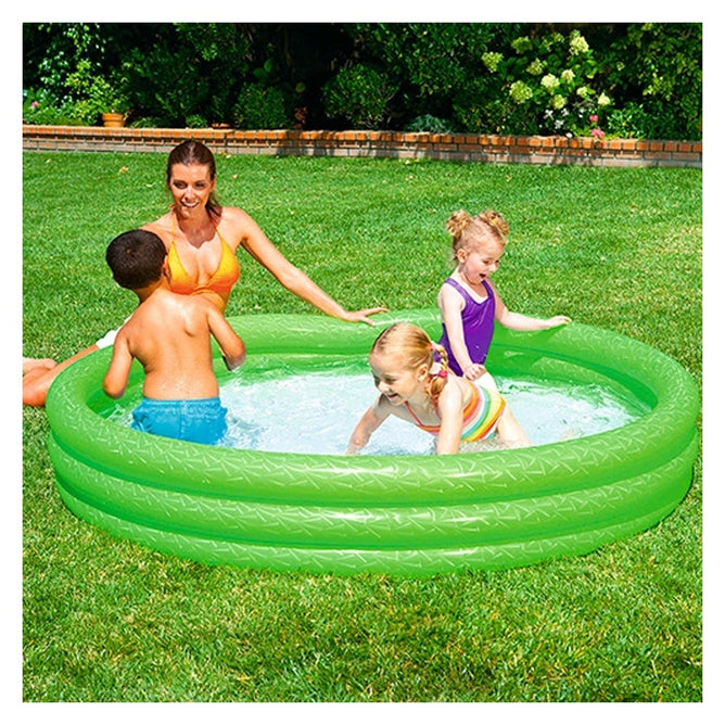 Bestway 51025 Splash And Play 3 Ring Play Above Ground Pool for Outdoor Kiddie Swimming Pool
