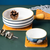 Random Design Wooden Coaster Bamboo Pot Holder Bowl Pad Kitchen Hot Plate Holder for Kitchen