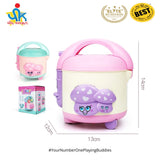 Electric Mini Rice Cooker with Light Musical Universal Wheel Pretend Toys for Kids