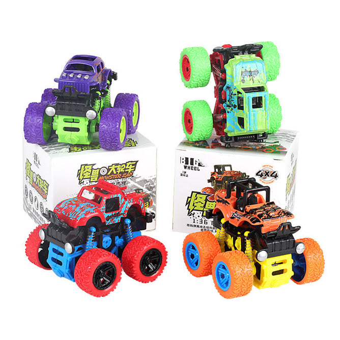 Monster Zap Super Stunt Racer Big Wheels Off-Road Jeep Car Toy