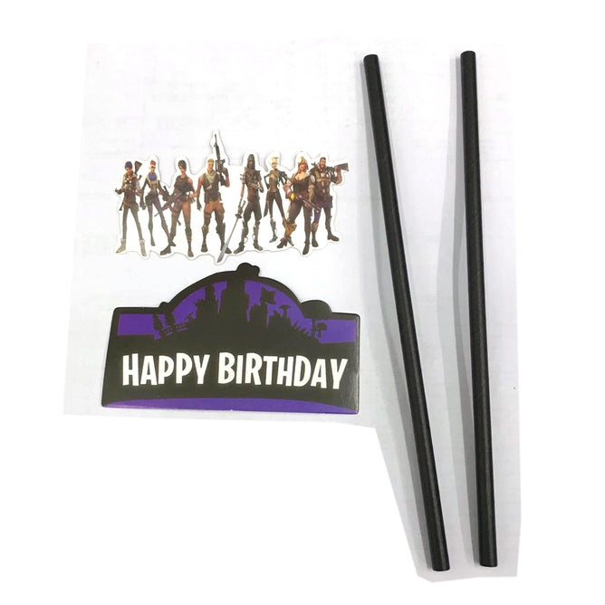 Cute Character Happy Birthday Cake Topper  Party Decoration Cake Topper