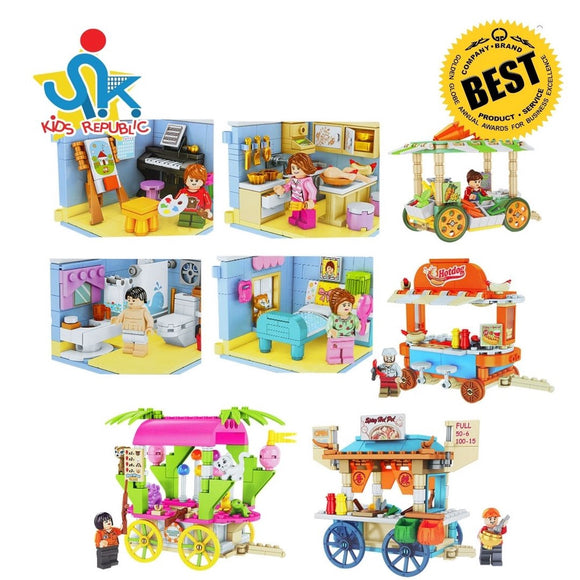 Play Set Series 4 in 1 Blocks Kids Collectible Toys best Gift for Children