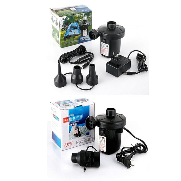 Portable Electric Air Pump Quick Fill with 3 Nozzles for Inflatable Swimming Pool