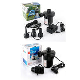 Portable Electric Air Pump Quick Fill with 3 Nozzles for Inflatable Swimming Pool