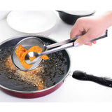 Stainless Steel Kitchen Accessories Fried Food Oil Scoop Drain Clamp Strainer