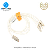 3n1 Fast Charing Big High Speed Transmission Cable 120W