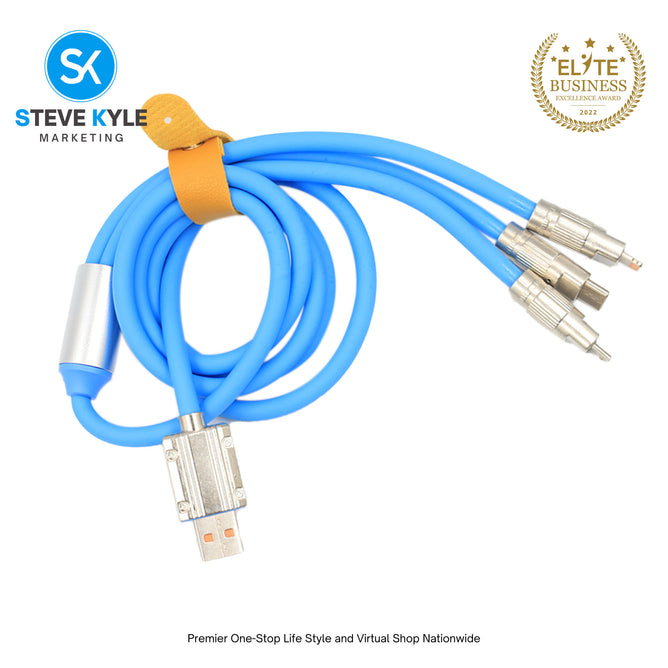 3n1 Fast Charing Big High Speed Transmission Cable 120W