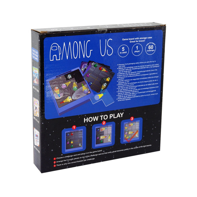 Among Us Kids Puzzle Game Board with Storage Case Toys Best gift for Kids