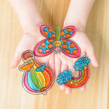 Mash Window Art and Sticky Suncatcher Double Craft Kit for Kids 2 in 1