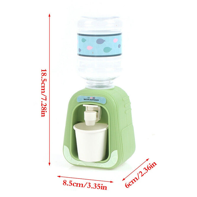 Pretend Play Mini Water Dispenser for Juice Milk cup Drinking Fountain Simulation Kitchen Kids Toy