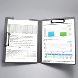 A4 Waterproof Foldable Clip File Thick Cover Folder Office Supply Stationary