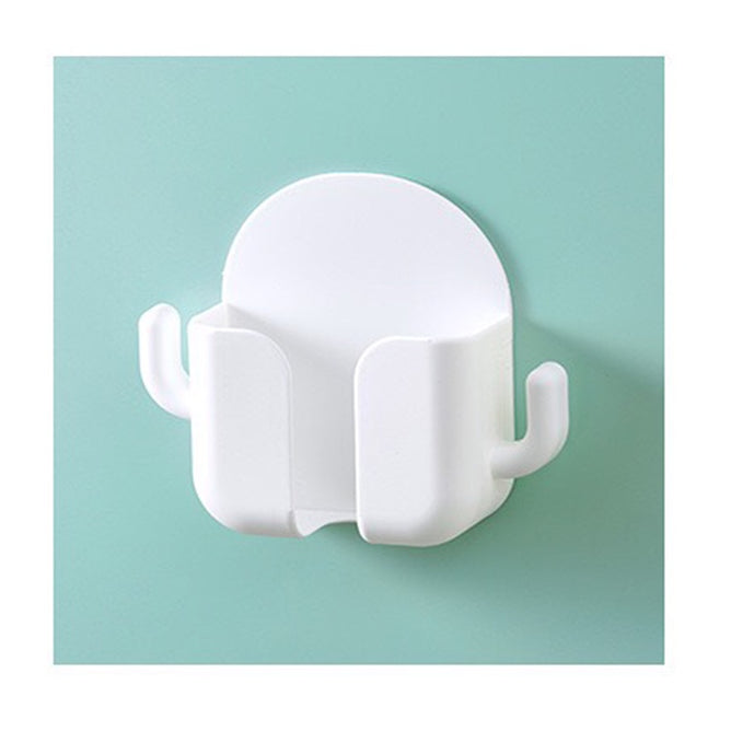 Multifunction Wall Mounted Remote Control Mobile Phone Plug Charging  Wall Holder
