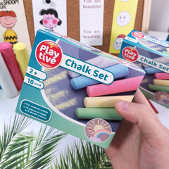Playtive Chalkset 5 Vibrant Colours Chalk 10's