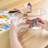 Mash Window Art and Sticky Suncatcher Double Craft Kit for Kids 2 in 1