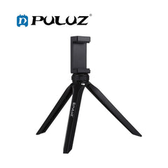 PULUZ PU506B Pocket Mini Plastic Tripod Mount with Phone Clamp for Smartphones