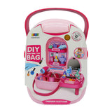 Pretened Play Educational Toys Set Dresser Supermaket or Dough Suitcase Toy Bag Storage