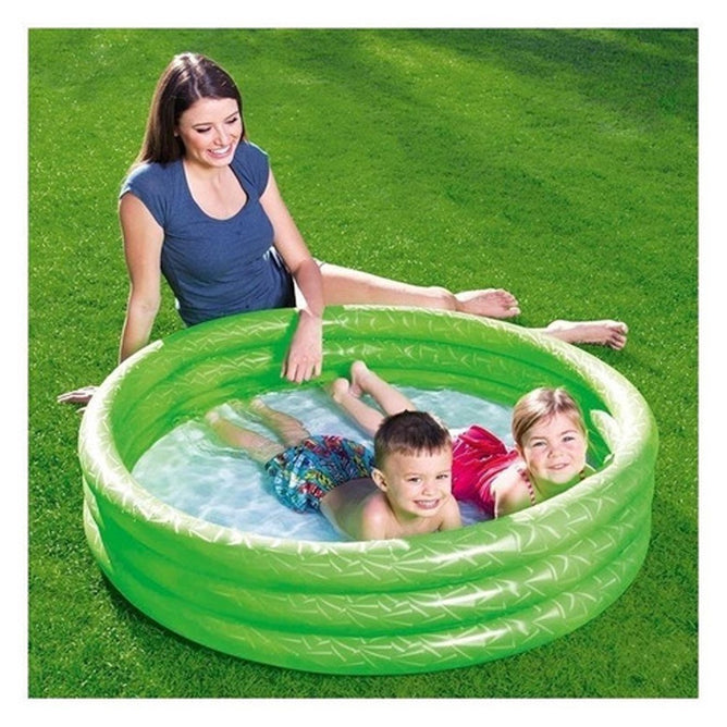 Bestway 51025 Splash And Play 3 Ring Play Above Ground Pool for Outdoor Kiddie Swimming Pool
