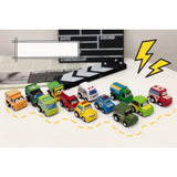 Mini Pull Back car Toy Set Collectible Model Cartoon Pocket Car best gift for Kids