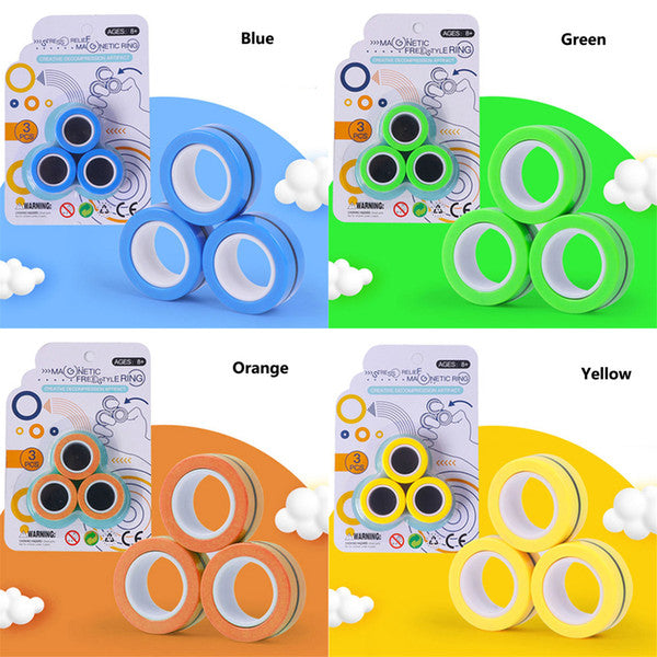 SRMR Stress Relief Magnetic Bracelet Ring Toy