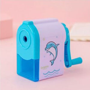 Cartoon Animal Cute Hand Crank Manual Pencil Sharpener Machine Office Student Supplies