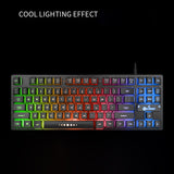 K87 Dark Knight Limeide Mechanical Feel 87 keys RGB Gaming Keyboard