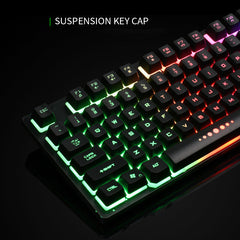 K87 Dark Knight Limeide Mechanical Feel 87 keys RGB Gaming Keyboard