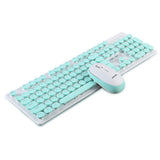 N520 Cute Plain Design Wireless Mouse and Keyboard Combo