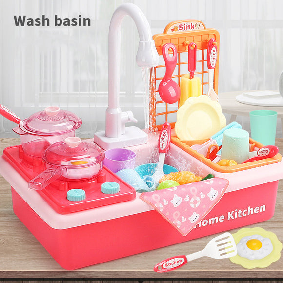 Kitchen Little Chef Play Sink Series Simulation Kitchen Toy Set for Kids