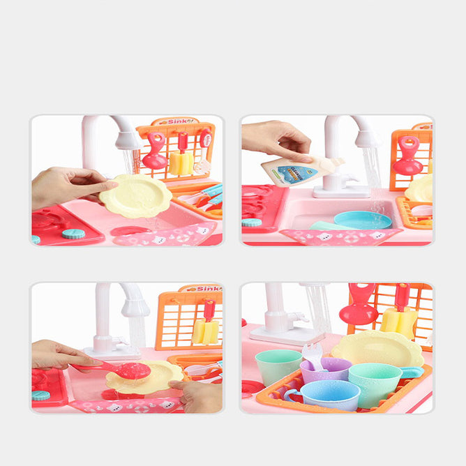 Kitchen Little Chef Play Sink Series Simulation Kitchen Toy Set for Kids