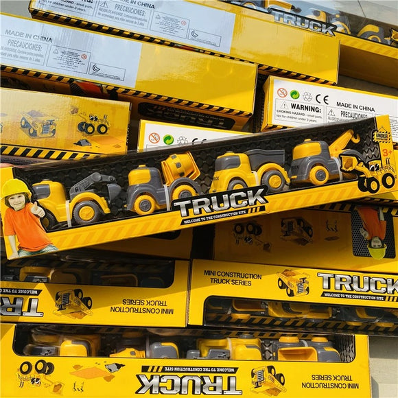 Mini Construction Engineer Pocket Toy Trucks