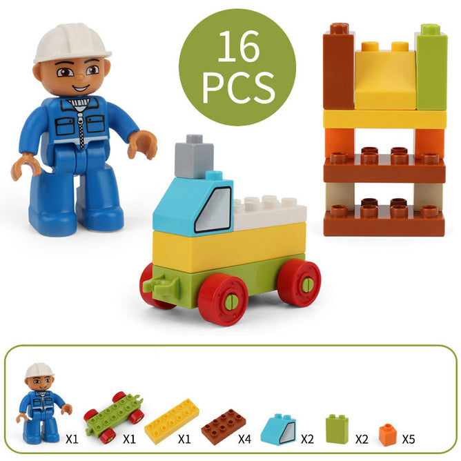 Engineer Brick Set Play Blocks For Kids