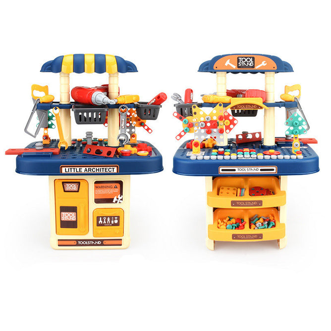 246 Pcs Double Side Tool Stand Workshop Play Set Toy Pretend and Play