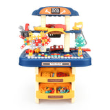246 Pcs Double Side Tool Stand Workshop Play Set Toy Pretend and Play